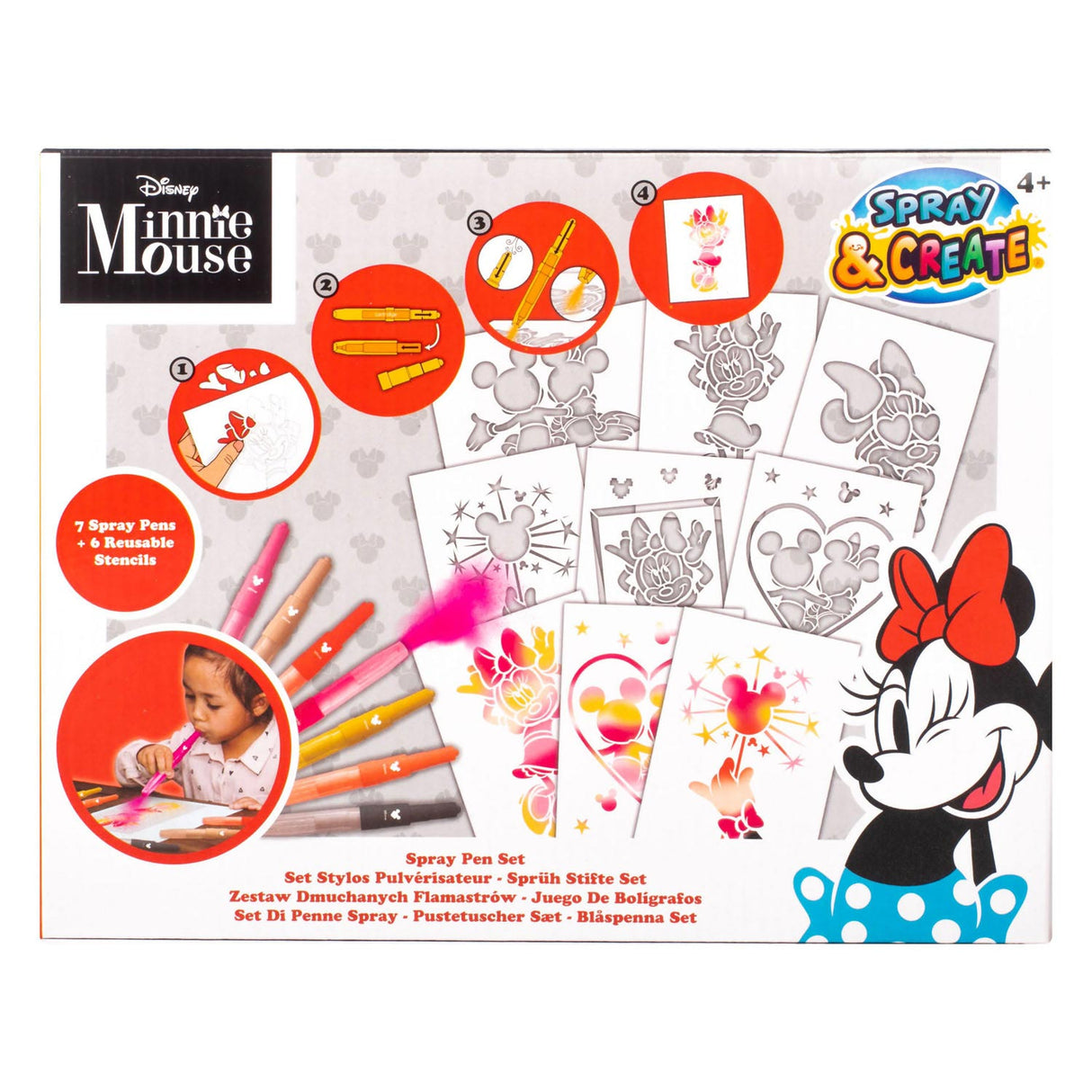 Canenco Minnie Mouse Blow Pen Set