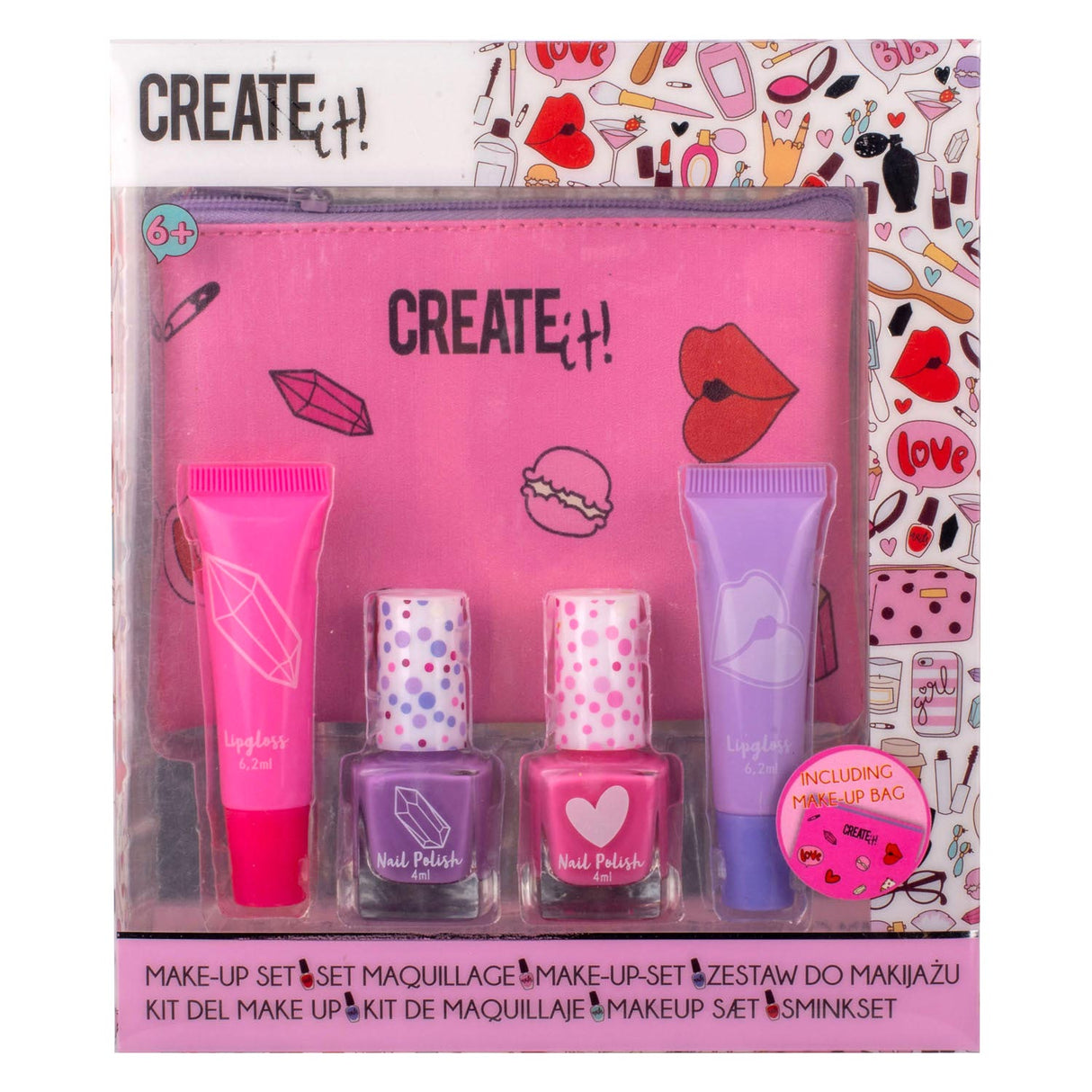 Canenco create it! beauty make-up set in case