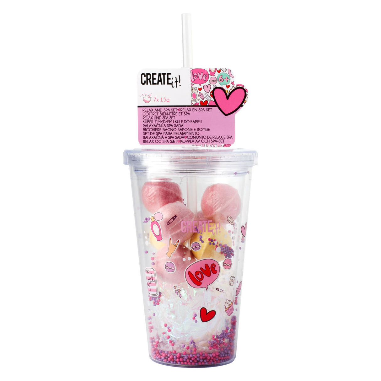 Create it! beauty drink cup soap and bath bombs