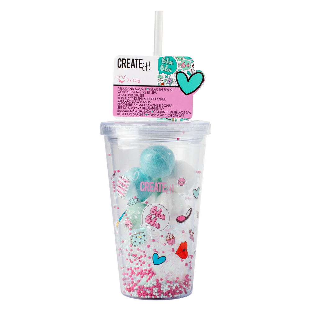 Create it! beauty drink cup soap and bath bombs