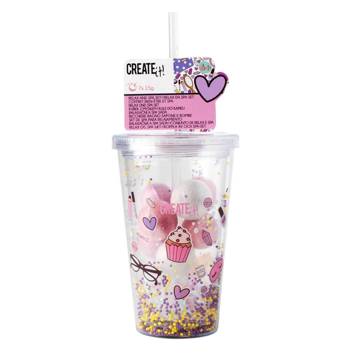Create it! beauty drink cup soap and bath bombs