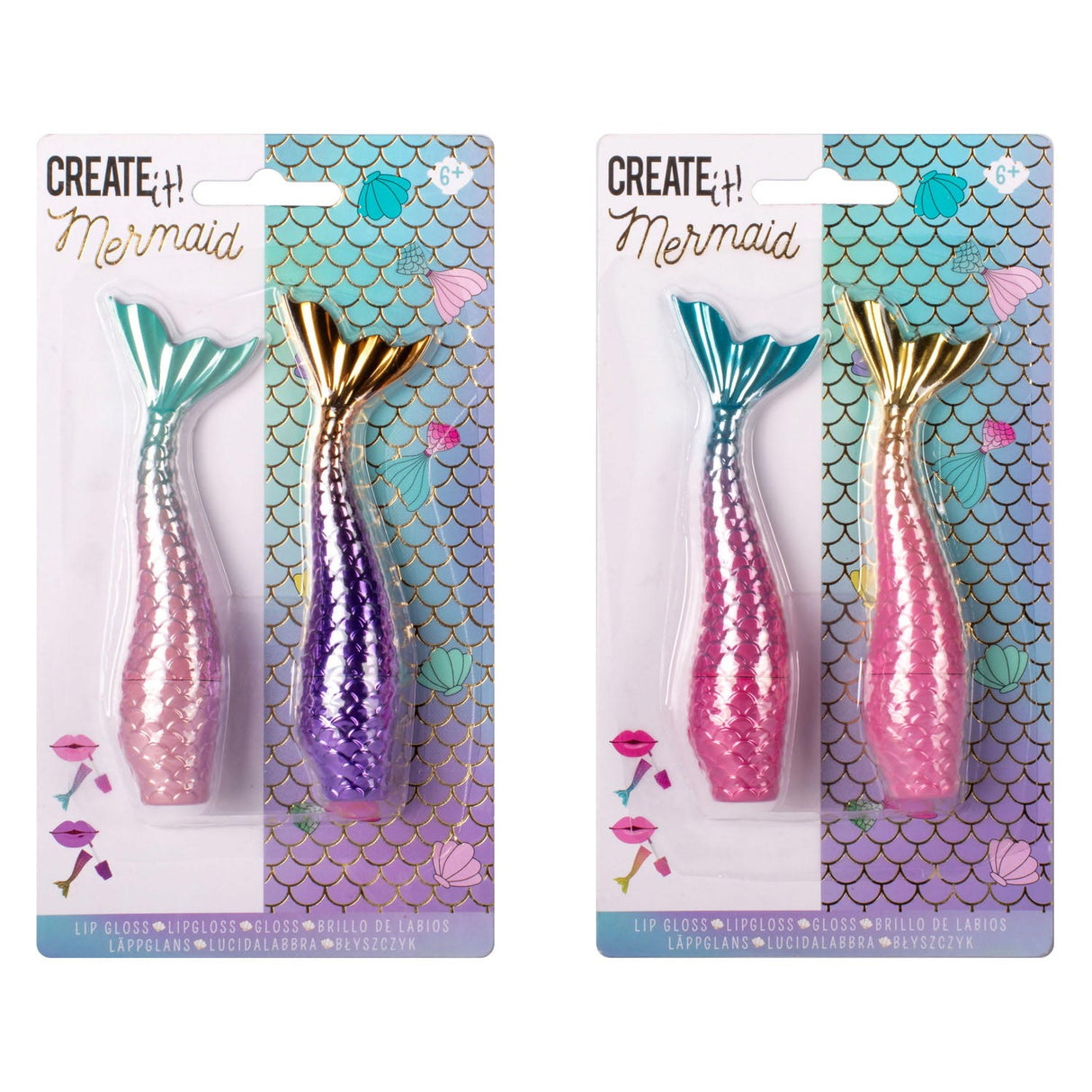 Canenco Mermaid Lip Gloss, 2 pcs.