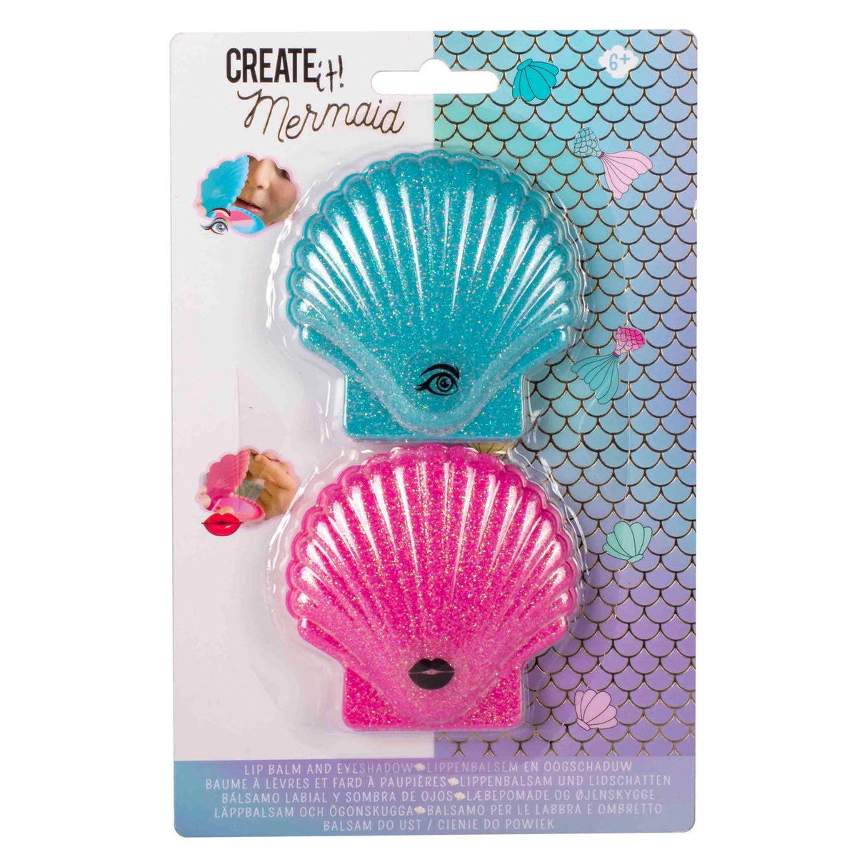 Create it! mermaid lip and eye makeup