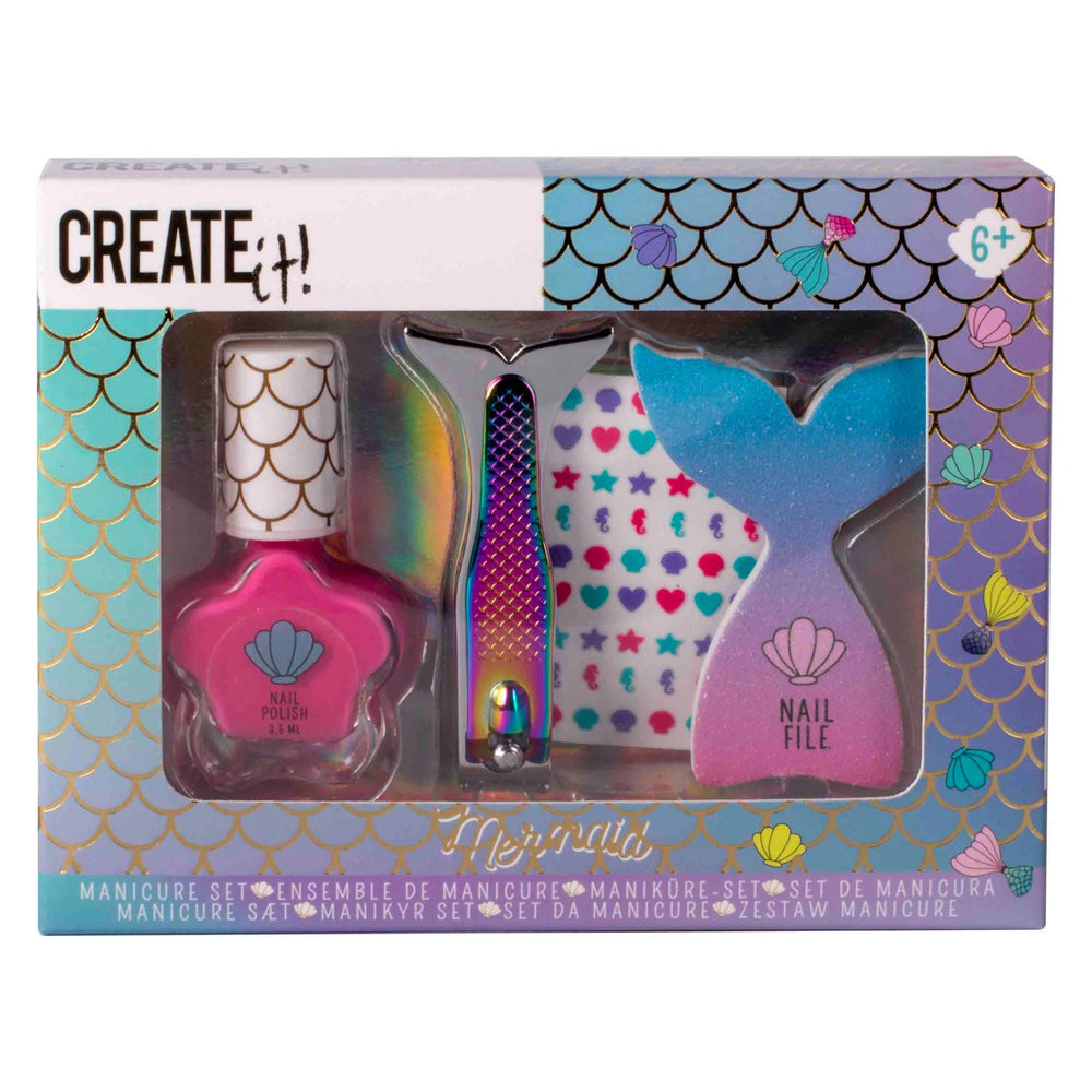 ¡Ciéntalo! Set de manicura de sirena
