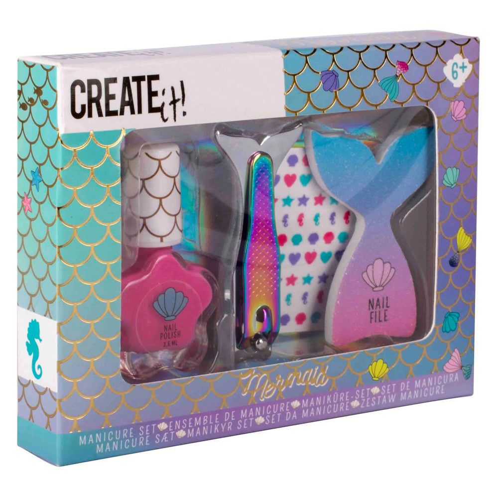 ¡Ciéntalo! Set de manicura de sirena