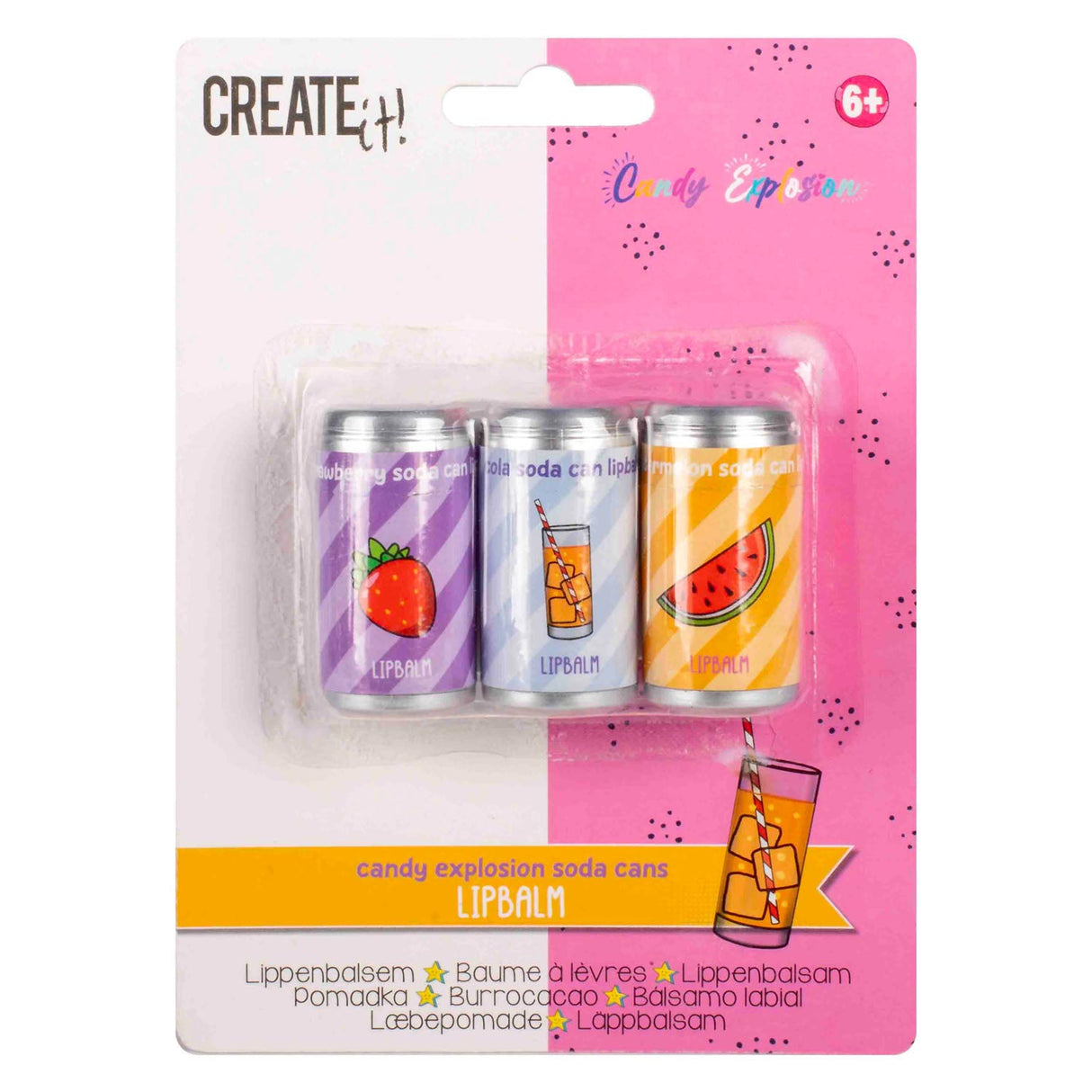 Erstellen Sie es! Süßigkeiten Explosion Lippenbalsam, 3..