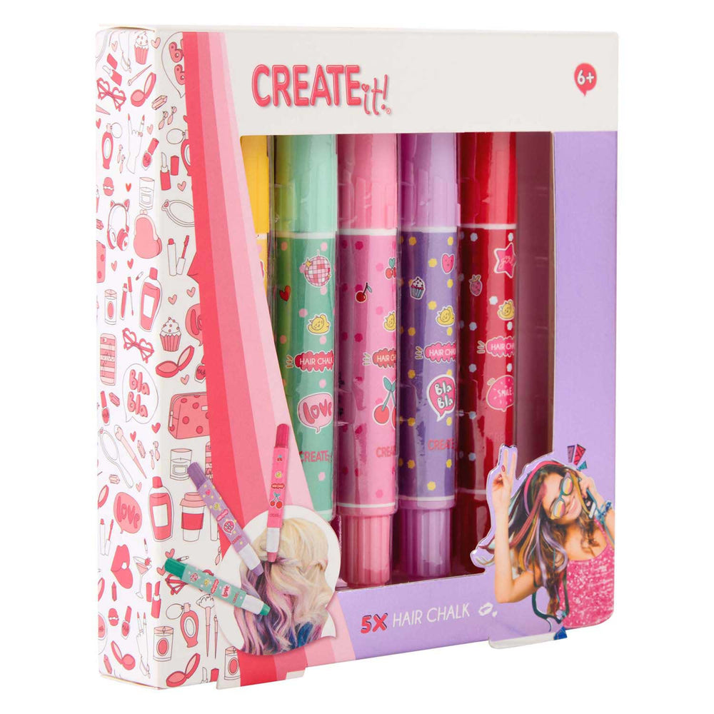 Create it! Hair chalk pens, 5 pcs.