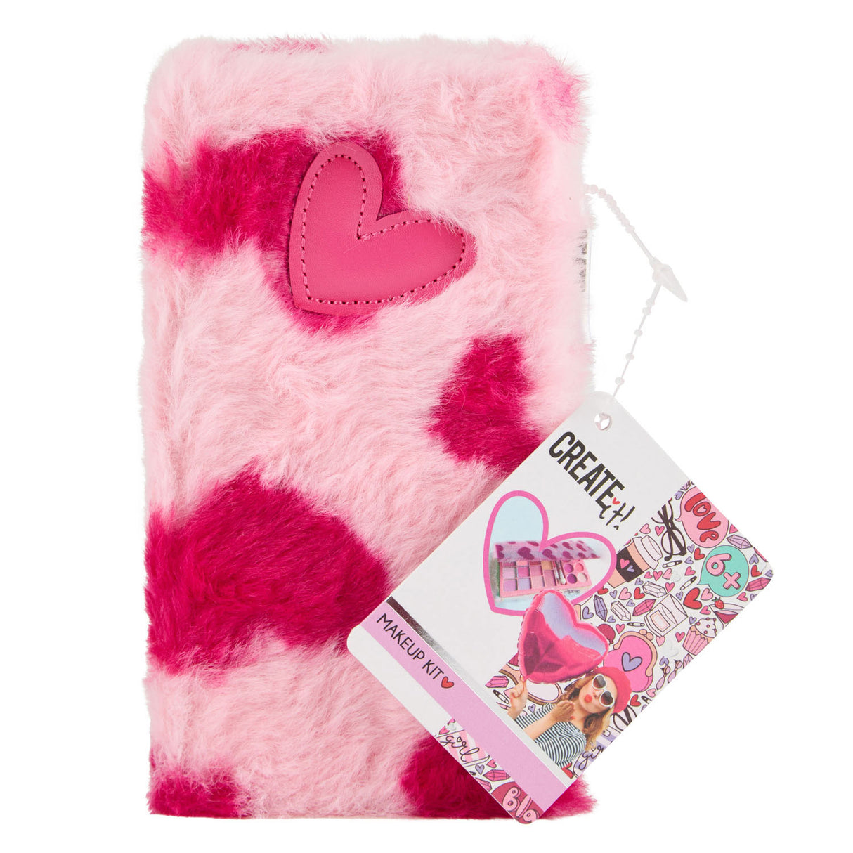 Erstellen Sie es! Liebe Make-up-Broschüre Fluffy Hartjes