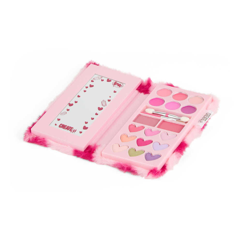 Erstellen Sie es! Liebe Make-up-Broschüre Fluffy Hartjes