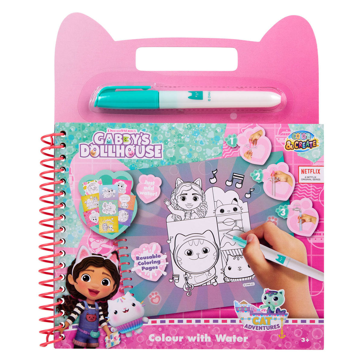 Canenco gabby's poppenhuis waterkleurboek