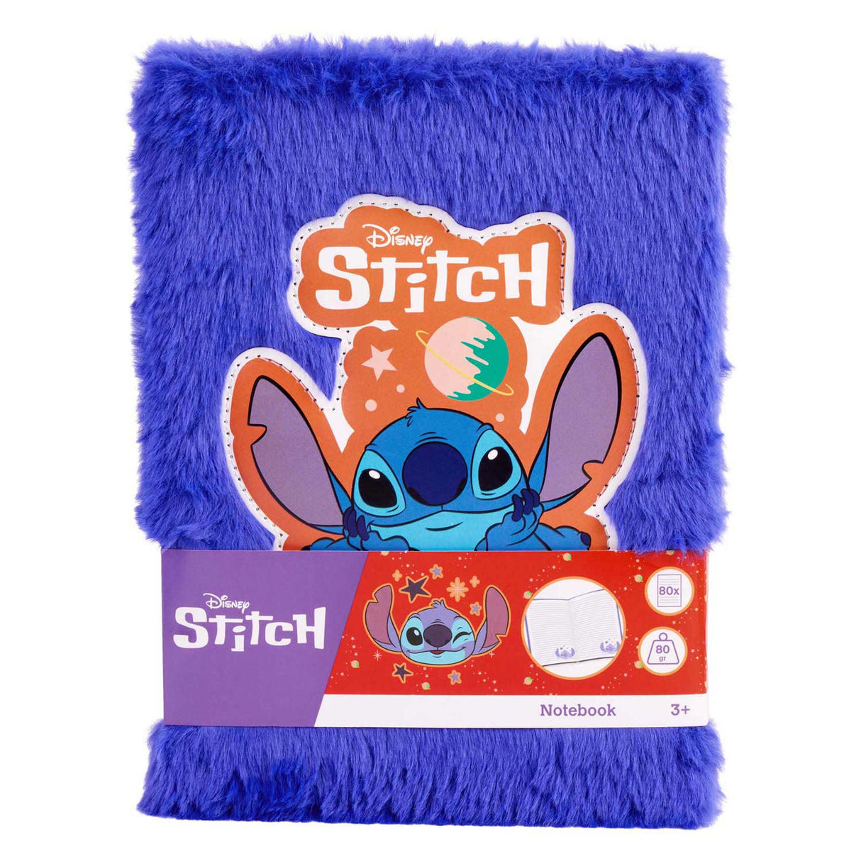 Pluszowy notatnik Canenco Stitch w kolorze ciemnoniebieskim