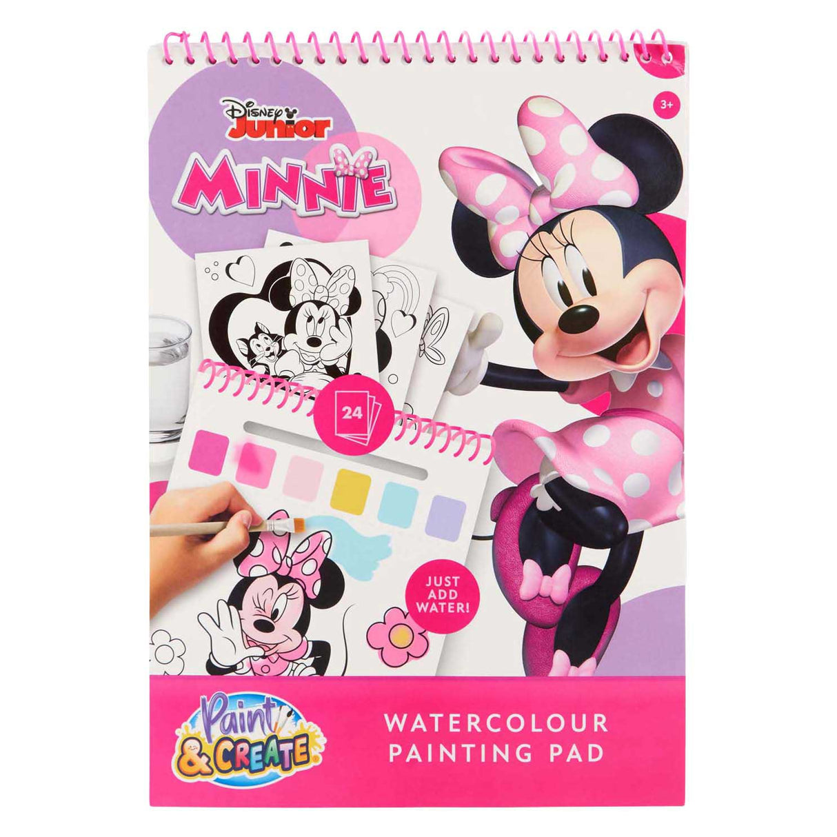 Livre de peinture à l'eau Canenco Minnie Mouse - incl. brosse