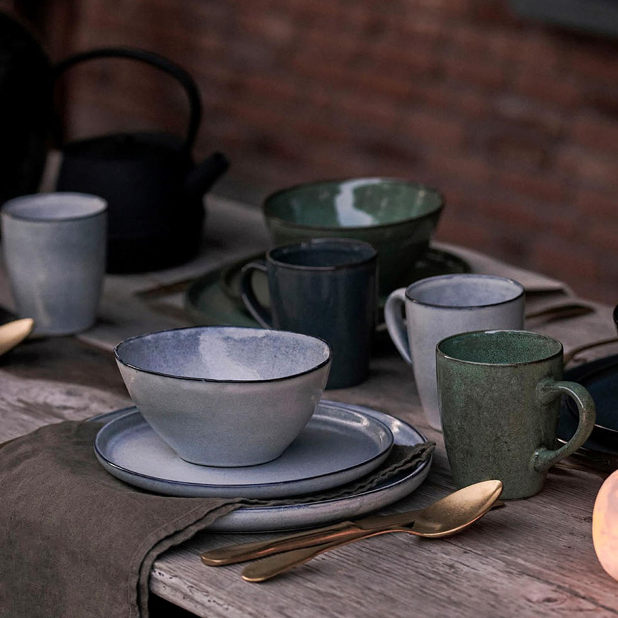 Holandská růže serenity hrnek zelený 370ml 4 ks