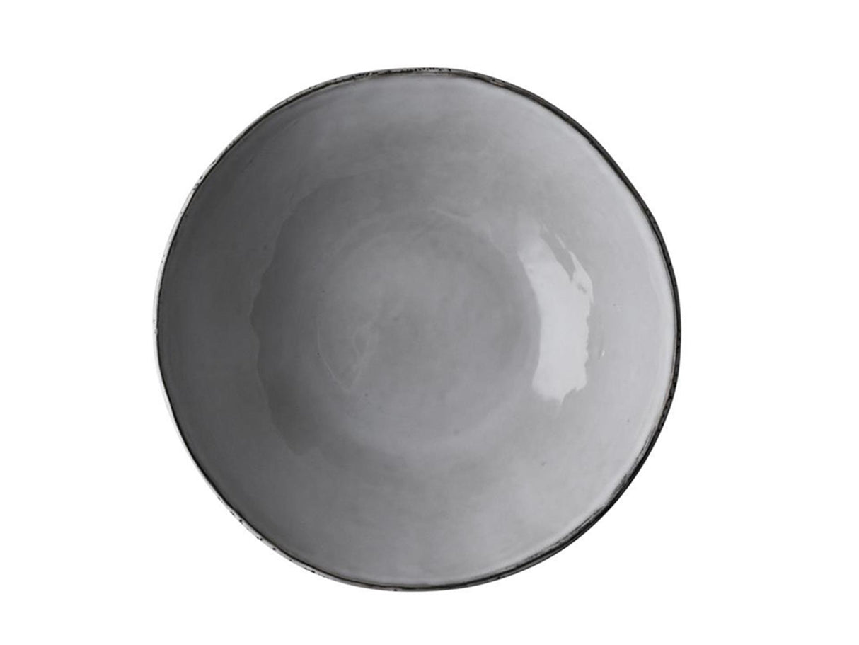 Dutch rose organic bowl 23cm gray 2 pcs