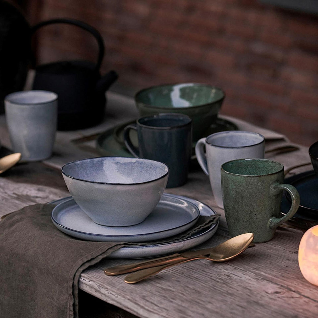 Dutch rose serenity schaal ø24cm blauw 2st