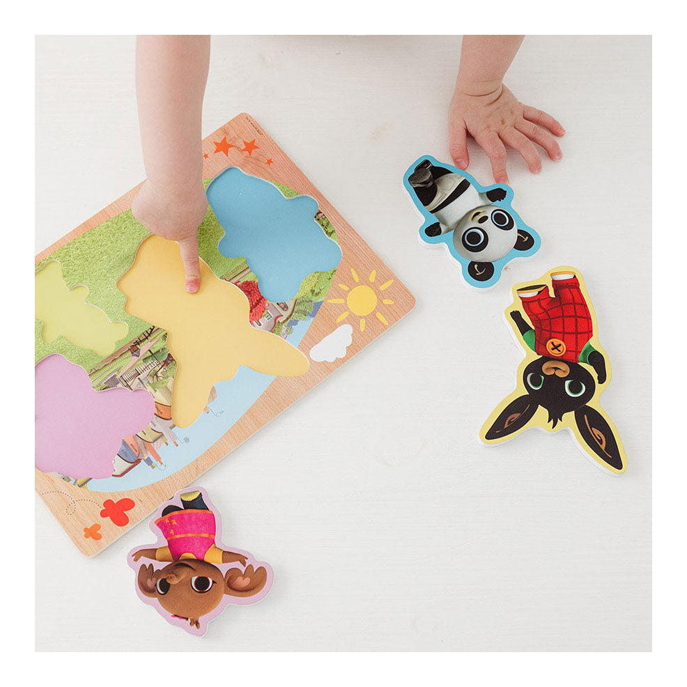 Bambolino igrače za lesene oblike sestavljanke, 5st.