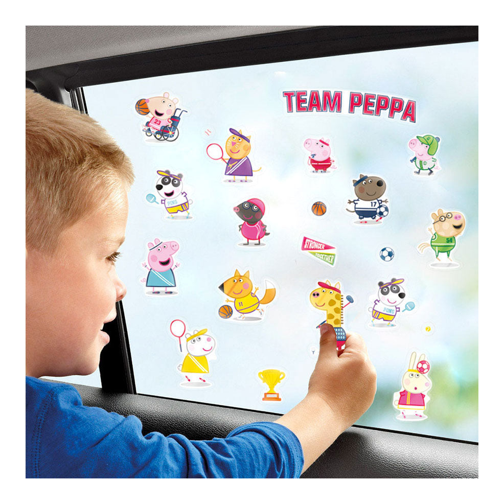 Adesivi della finestra di maiale di peppa