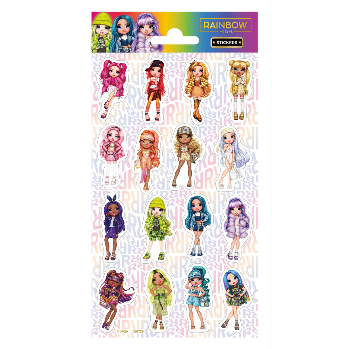 Totum sticker sheet twinkle rainbow high