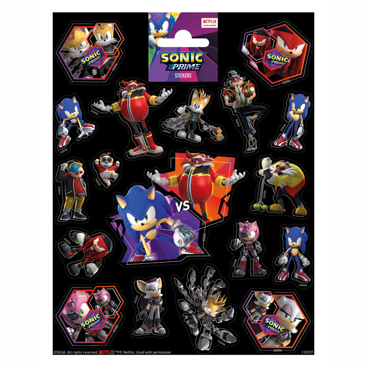 Totum sticker sheet sonic