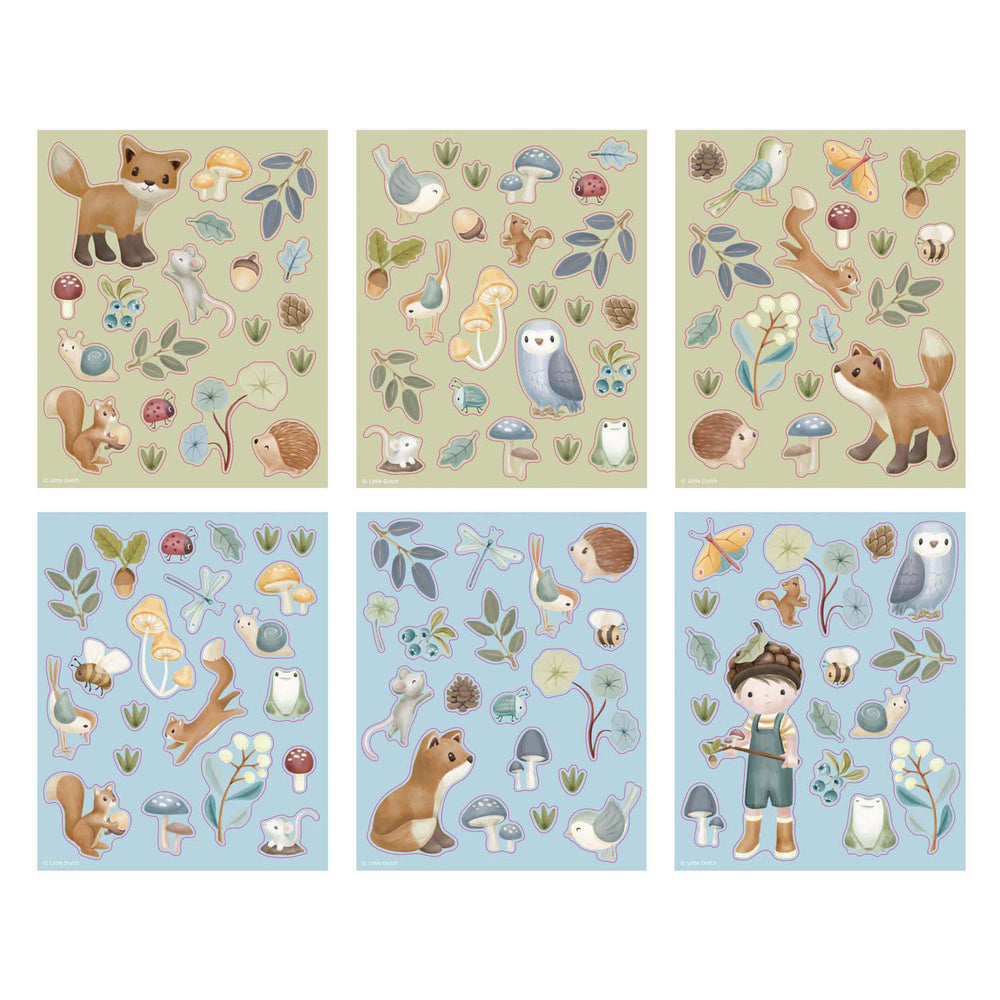Little Dutch sticker set forest friends