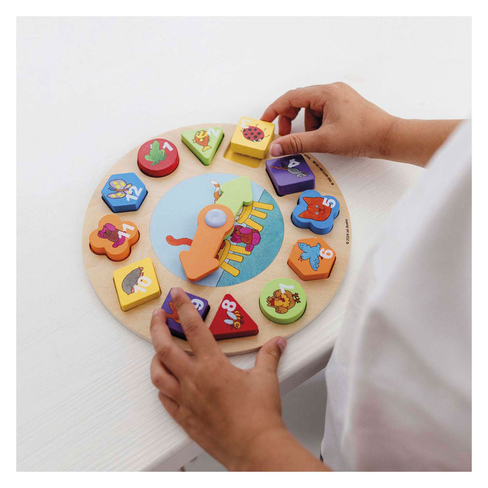 Bambolino Toys Dikkie Dik Tre læringsklokke, 12dlg.