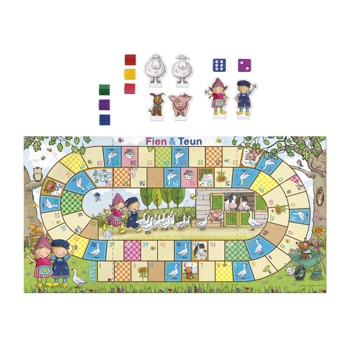 Bambolino toys game snakes and ladders fien and teun