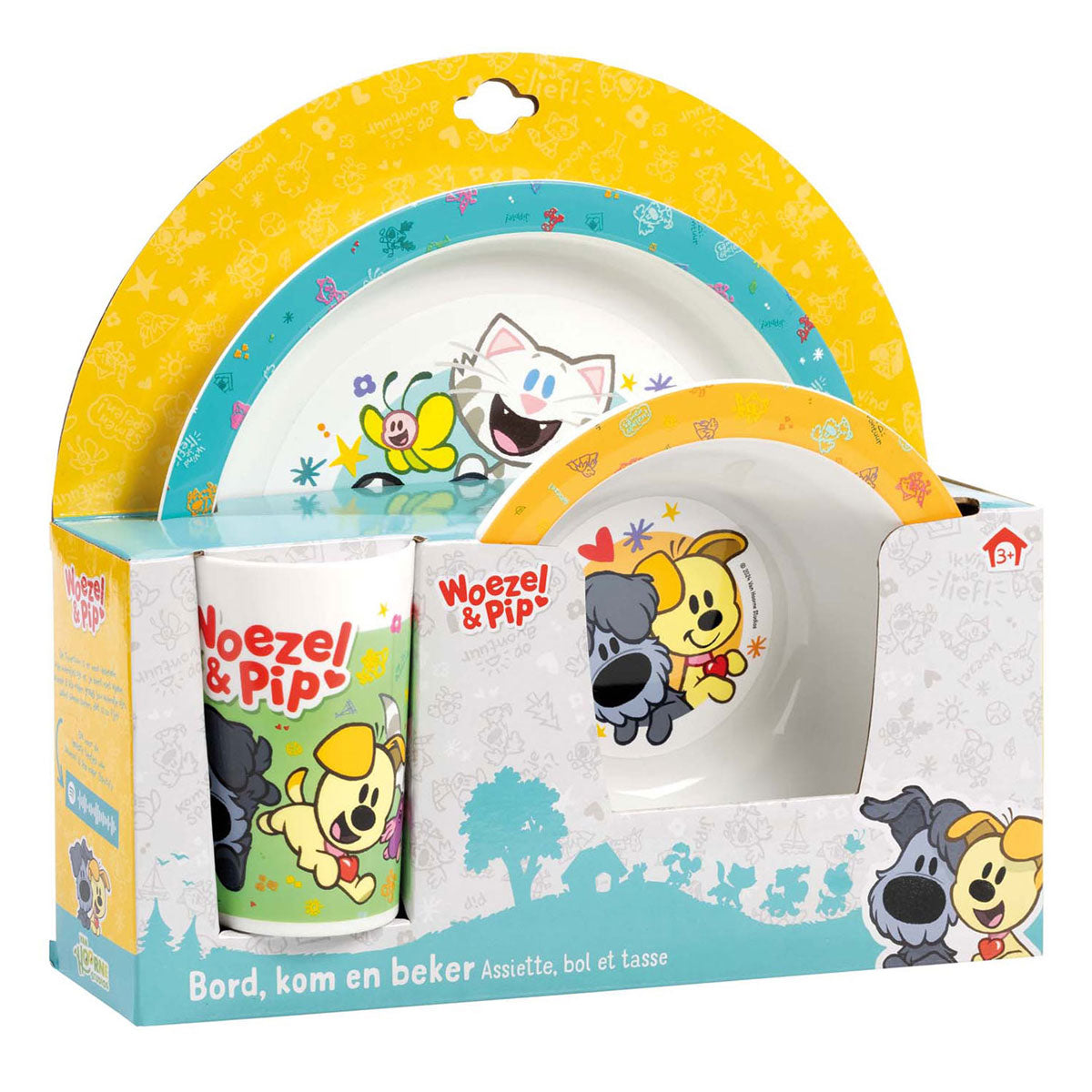 Bambelino Toys Woezel Pip Eetset, 3DLG.