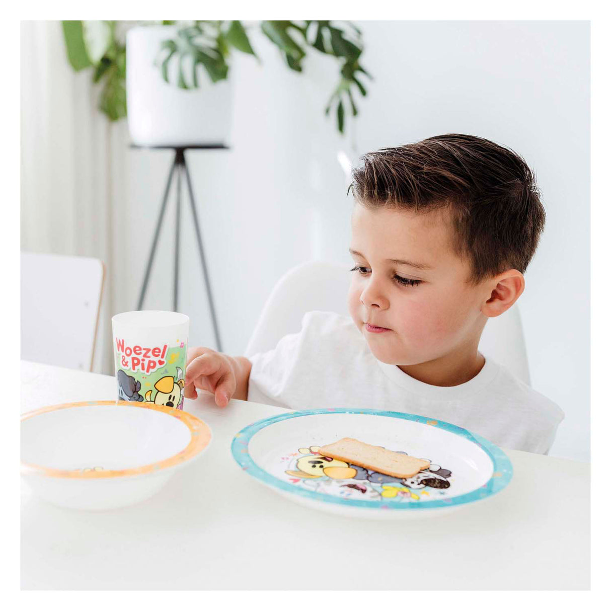 Bambolino hračky Woezel Pip jídelní set, 3 kusy.