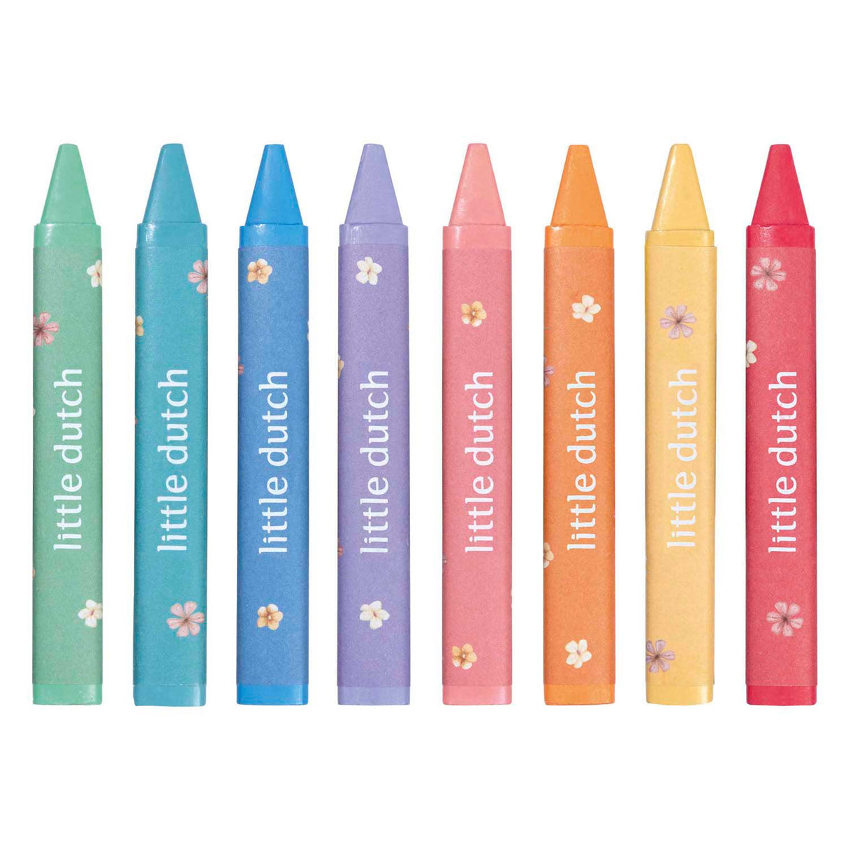 Little Dutch wax crayons rosa 8 pieces | 3 pieces