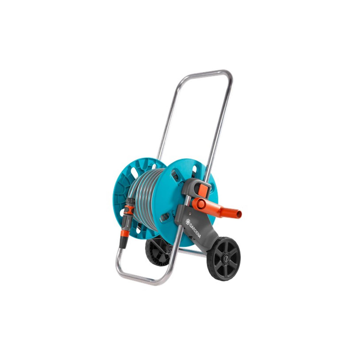 Conjunto de carrinho de mangueira Gardena aquaroll com mangueira de 20 metros - 18502-50