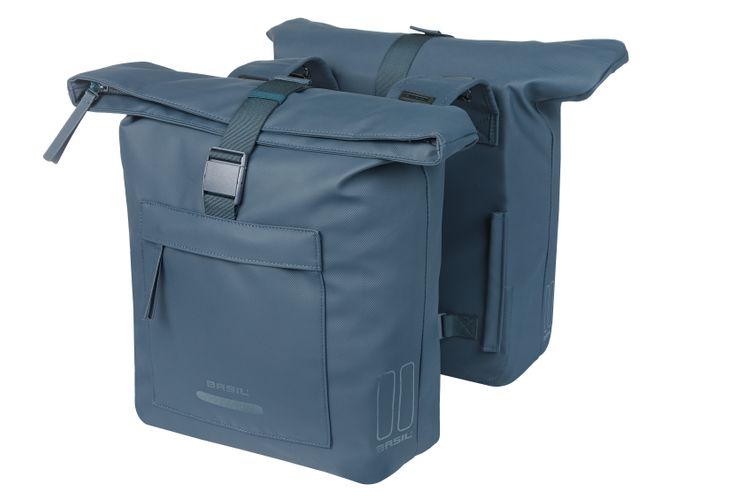 Bolsa dupla para bicicleta Basil Brooklyn 41l 14 x 30 x 37 cm - azul