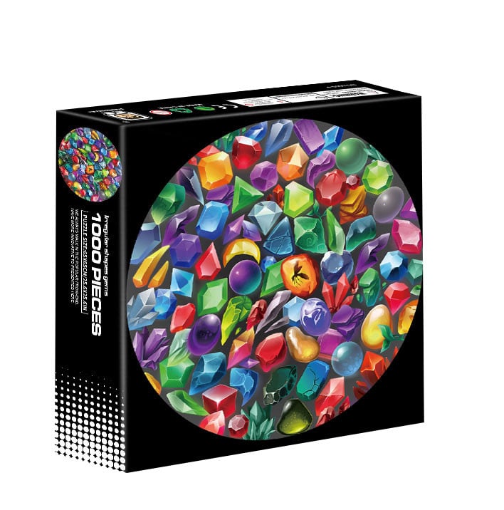 Intro Puzzle Round - Fargerike perler - 1000 stykker