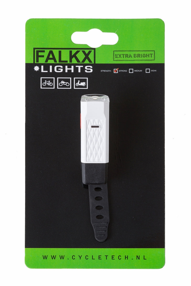 FALKX Mini LED Headlamp. USB rechargeable (hanging packaging).