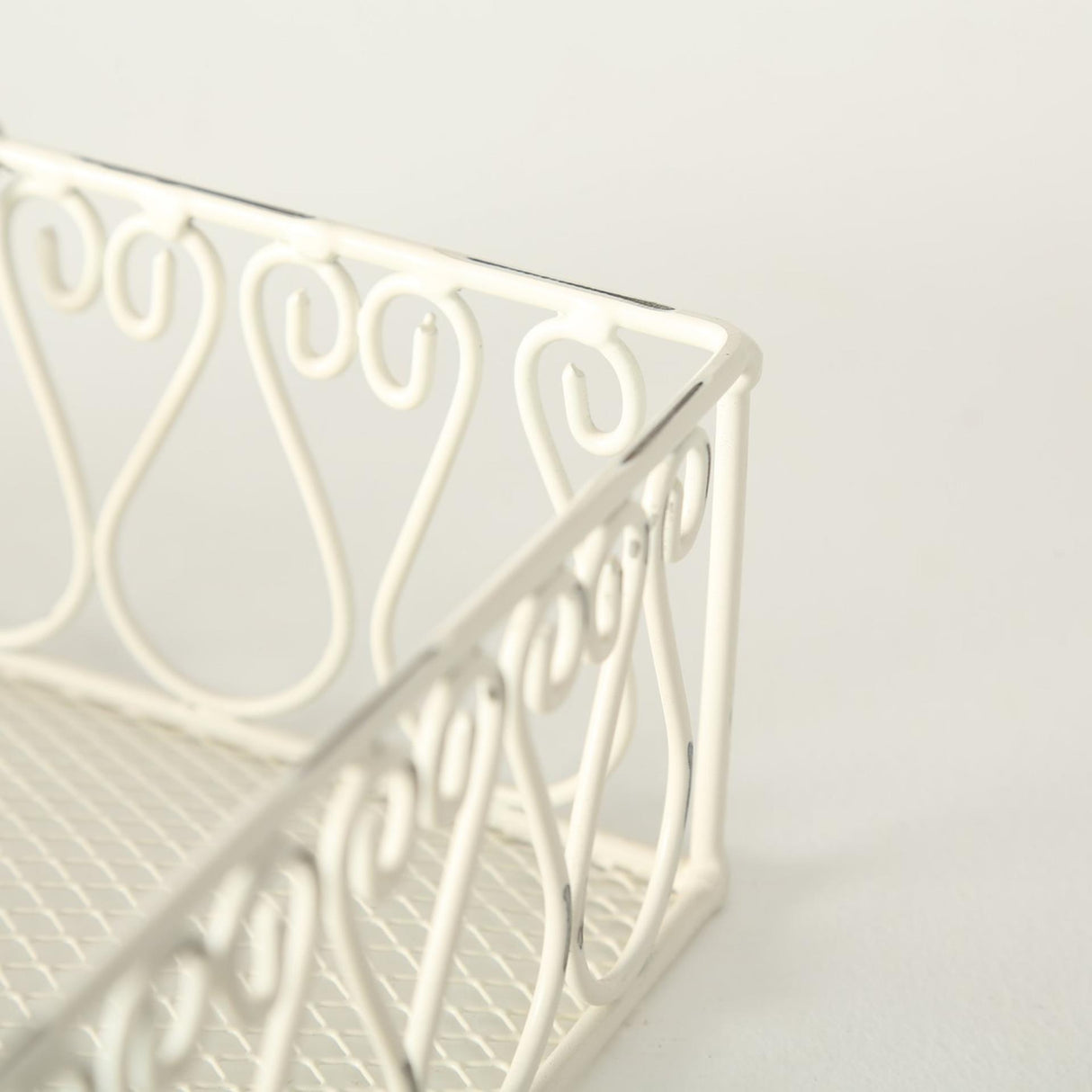 Boltze home servethouder metaal wit