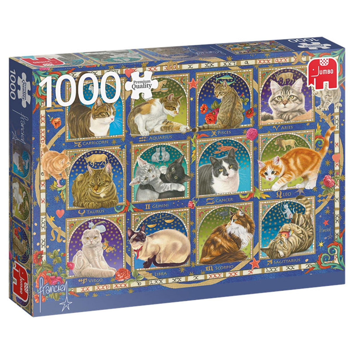 Jumbo puzzel horoscoop - katten 1000pcs