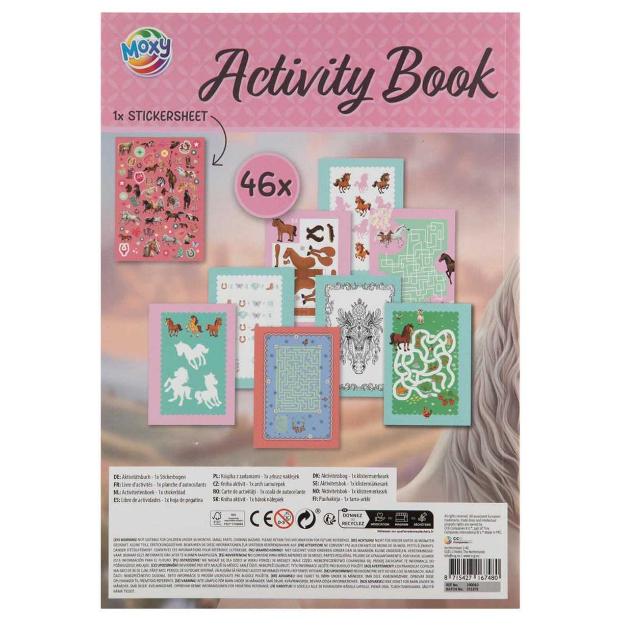 Creative craft group activity book A4 horse collection 24 pages
