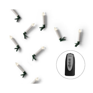 LED candle lights steady bo warm white h.10cm d1.5cm