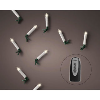 LED candle lights steady bo warm white h.10cm d1.5cm