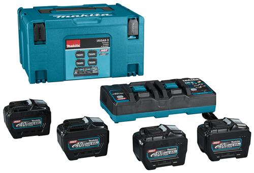 Makita accu startset xgt dc40rb 4xbl4080f