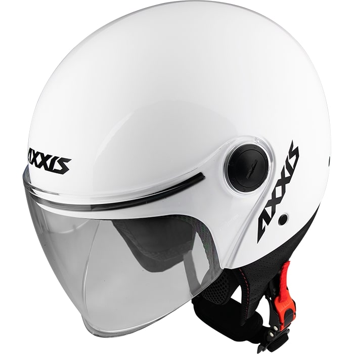Axxis helmet square solid gloss white xs