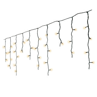 Kaemingk led icicle lights 8 function twinkle effect outdoor l.1100cm