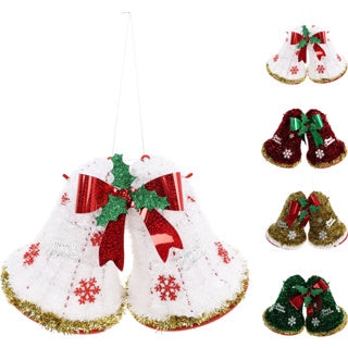 Bell Christmas decoration 38cm 4ass d