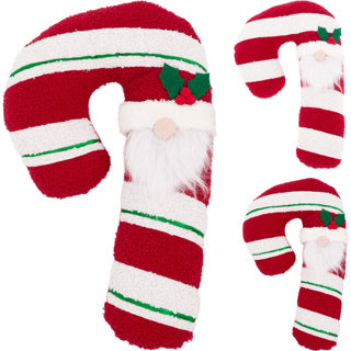 Candy cane cushion 46 cm 2 assorted