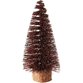 No brand Christmas tree 14cm brown