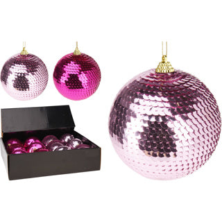 Christmas ball sequins 95mm 2 ass