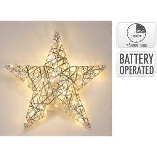 No brand star 40cm with LED silver