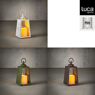 Lantern star tree led white green gold 3 assorted battery operated and timer h20,5xd10cm