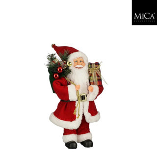 Nobleman decoration Santa Claus red - l25xb15xh40cm