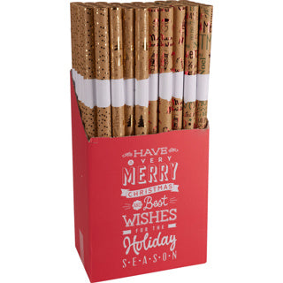 Wrapping paper 70x200cm 4 assorted d