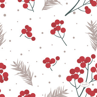 Duni napkins berrie mare 24x24cm